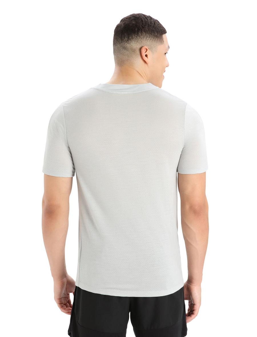 Men's Icebreaker ZoneKnit™ Merino Short Sleeve T Shirts Ether | CA 1746SGLO